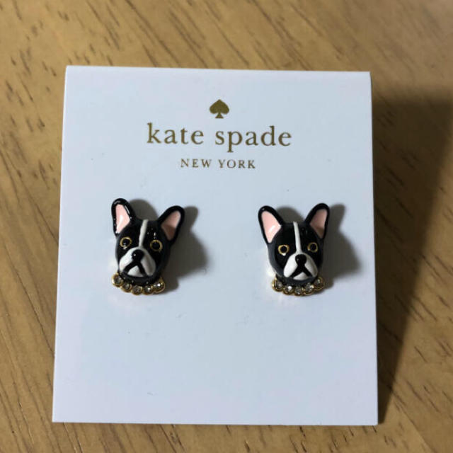 kate spade new york(ケイトスペードニューヨーク)の最終値下げ♡kat e spade new york♡ピアス フレンチブルドッグ レディースのアクセサリー(ピアス)の商品写真