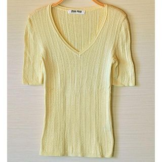 ミュウミュウ コーデ(イエロー/黄色系)の通販 6点 | miumiuを買う