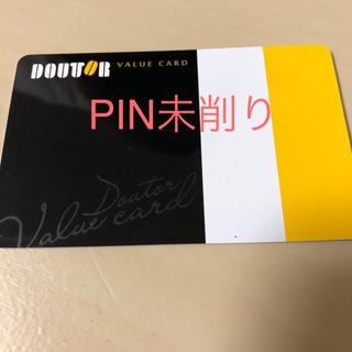 PIN未削り　ドトール　バリュー カード　ブラックカード　DVCフード/ドリンク券