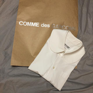 コムデギャルソン(COMME des GARCONS)のコムデギャルソン  白 丸襟ブラウス 美品(シャツ/ブラウス(長袖/七分))