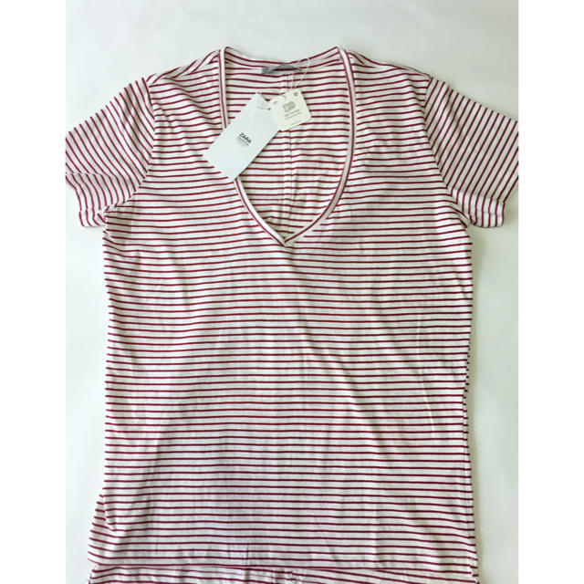 ZARA(ザラ)のタグ付新品 zara  Tシャツ 2枚セット  レディースのトップス(Tシャツ(半袖/袖なし))の商品写真