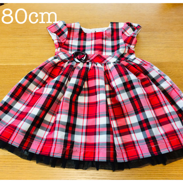 carter's(カーターズ)の美品✨ 80 カーターズ チェックの可愛いドレス キッズ/ベビー/マタニティのベビー服(~85cm)(セレモニードレス/スーツ)の商品写真