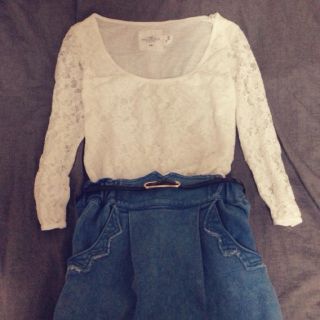 エイチアンドエム(H&M)のH&M レーストップス(カットソー(長袖/七分))