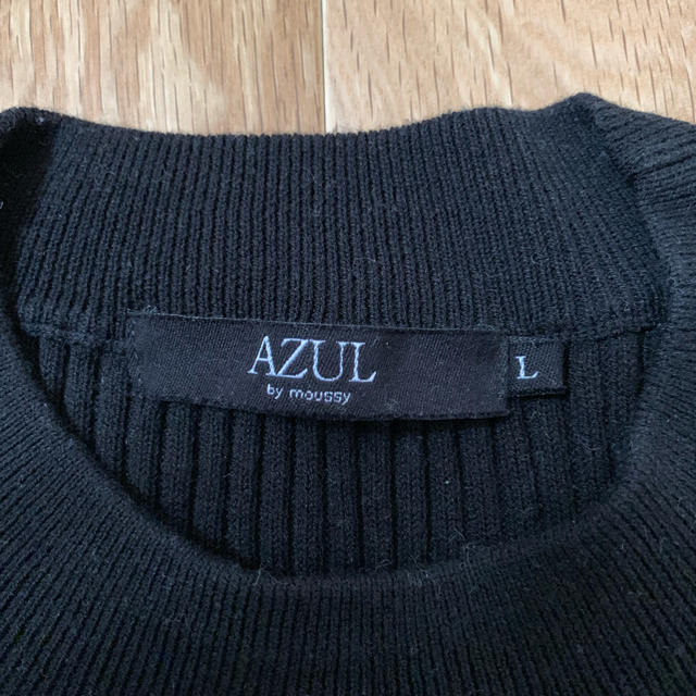 AZUL by moussy(アズールバイマウジー)の☆Bb様専用☆AZUL by moussy  五分袖ニット レディースのトップス(カットソー(半袖/袖なし))の商品写真