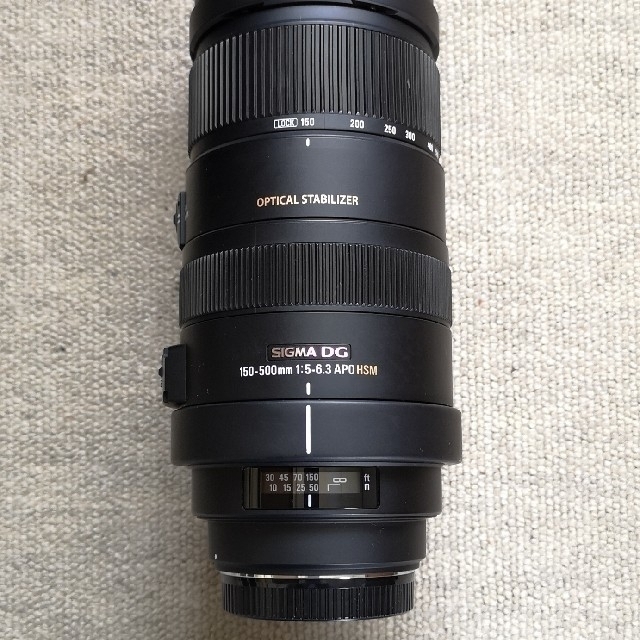 SIGMA(シグマ)の✴️週末限定価格 DG 150-500mm 1:5-6.3 APO HSM OS スマホ/家電/カメラのカメラ(レンズ(ズーム))の商品写真