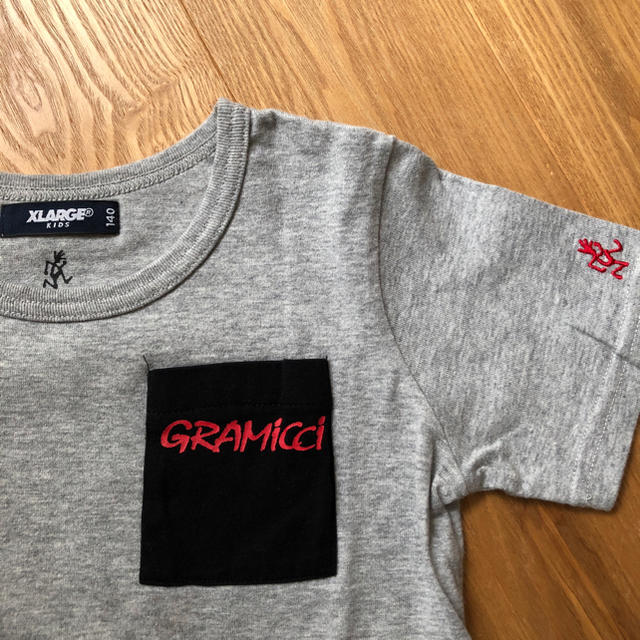 XLARGE(エクストララージ)のラージキッズ＊X-LARGE KIDS GRAMICCI コラボT 140 H キッズ/ベビー/マタニティのキッズ服男の子用(90cm~)(Tシャツ/カットソー)の商品写真