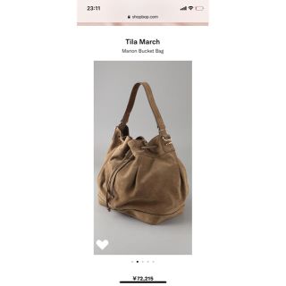 ティラマーチ(TILA MARCH)のTila march bucket bag 未使用品(ショルダーバッグ)