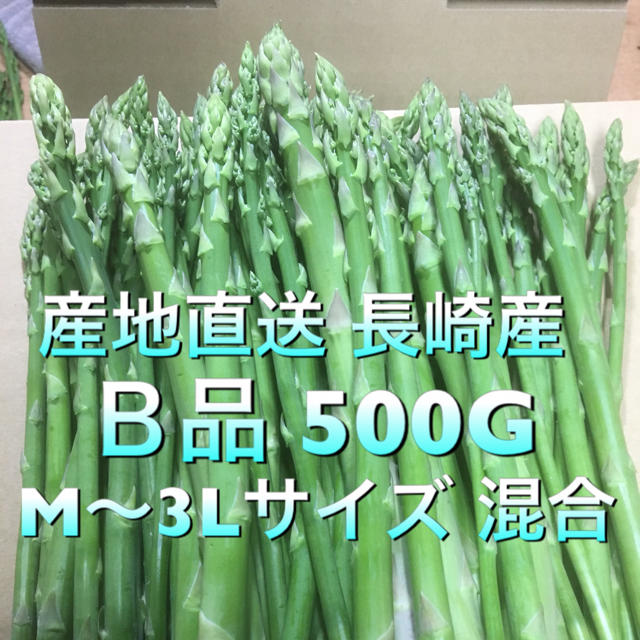 長崎産アスパラガス Ｂ品 500G 食品/飲料/酒の食品(野菜)の商品写真