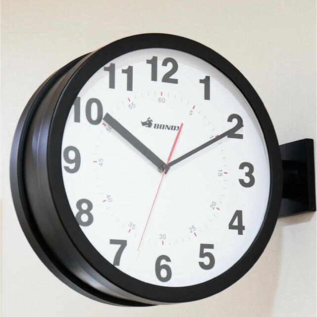 DANTON(ダントン)のダルトン 両面時計 ダブルフェイス インテリア/住まい/日用品のインテリア小物(掛時計/柱時計)の商品写真