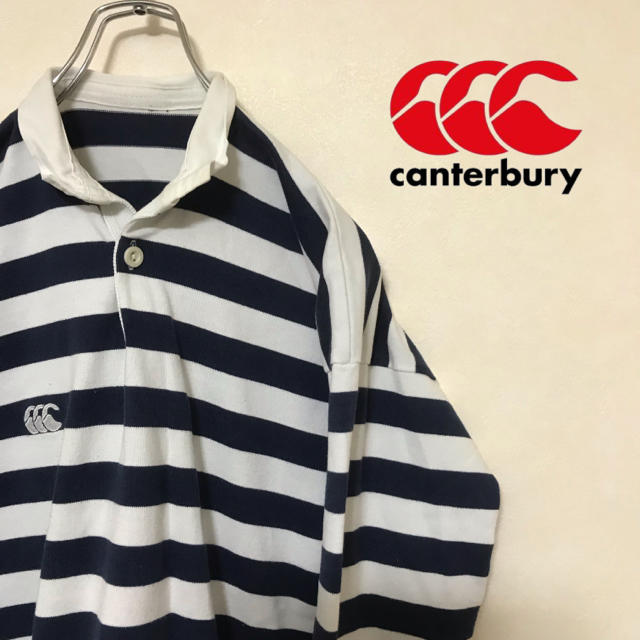 CANTERBURY(カンタベリー)のcanterbury カンタベリー ラガーシャツ ボーダー 胸ロゴ ラグビー メンズのトップス(シャツ)の商品写真