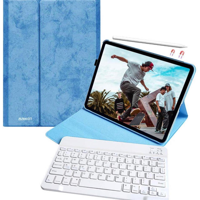 iPad(アイパッド)のiPad Pro 11インチ ケース ワイアレスキーボード新品 ☆値下げ！ スマホ/家電/カメラのスマホアクセサリー(iPadケース)の商品写真