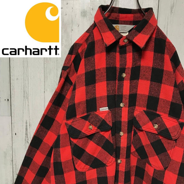 carhartt(カーハート)のカーハート carhartt☆ブロックチェック ネルシャツ ワークウェア メンズのトップス(シャツ)の商品写真