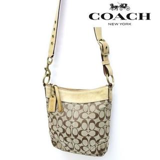 コーチ(COACH)のcoach シグネーチャーショルダーバッグ(ボディーバッグ)