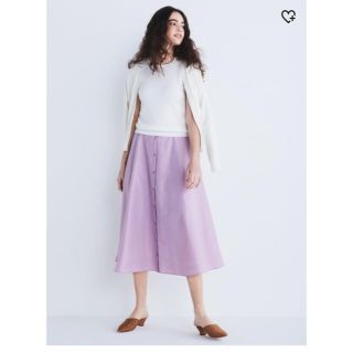 ユニクロ(UNIQLO)のUNIQLO今期＊フロントボタンサーキュラースカート(ロングスカート)