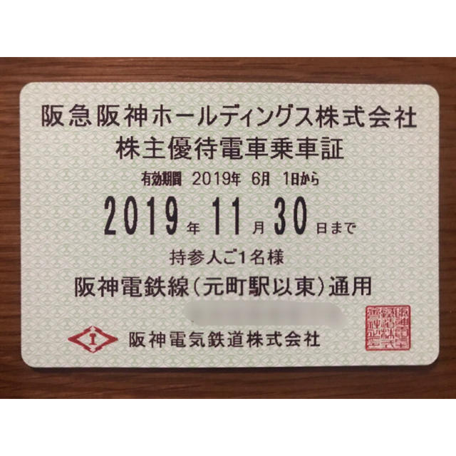 阪神タイガース - 送料込み！ 阪急 阪神 株主優待 電車 乗車証 定期券の通販 by ちゃぴまろ's shop｜ハンシンタイガースならラクマ