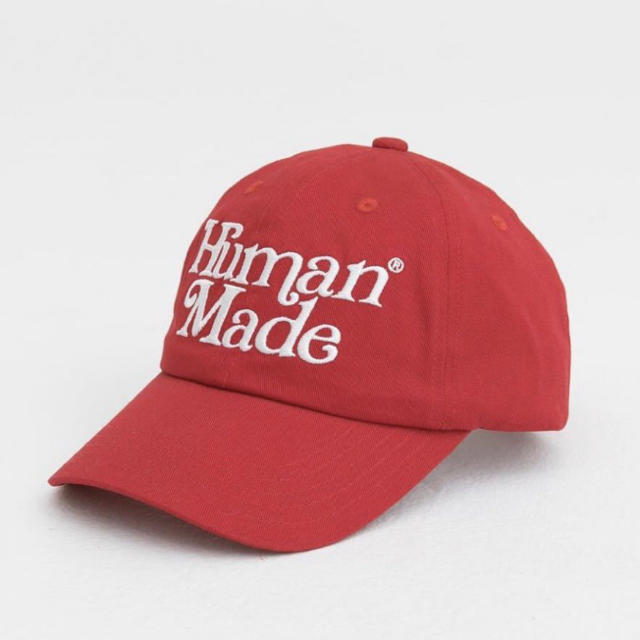 A BATHING APE(アベイシングエイプ)の赤 Human Made Girls Don't Cry TWILL CAP メンズの帽子(キャップ)の商品写真