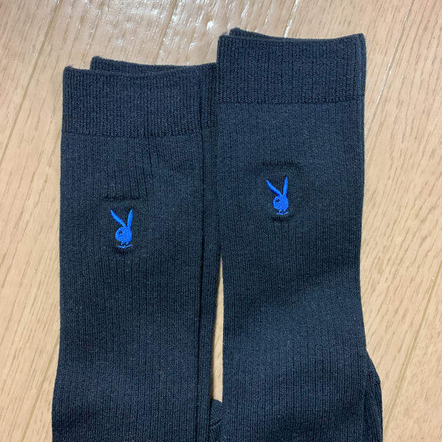 PLAYBOY(プレイボーイ)のひぃ様専用です。【PLAYBOY】ハイソックス2足組 レディースのレッグウェア(ソックス)の商品写真