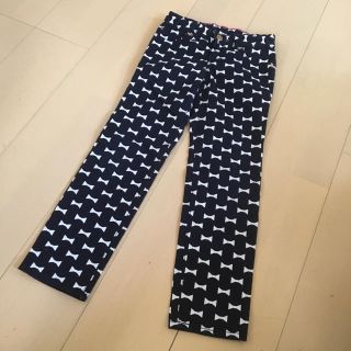 ギャップキッズ(GAP Kids)のGAP kate spade コラボ リボン柄 パンツ 120 6years (パンツ/スパッツ)