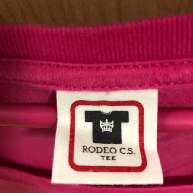 RODEO CROWNS(ロデオクラウンズ)のロデオ ピンクTシャツ!値下げ！ レディースのトップス(Tシャツ(半袖/袖なし))の商品写真