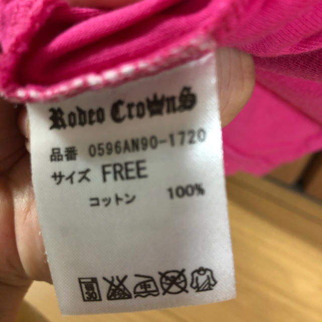 RODEO CROWNS(ロデオクラウンズ)のロデオ ピンクTシャツ!値下げ！ レディースのトップス(Tシャツ(半袖/袖なし))の商品写真