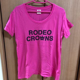 ロデオクラウンズ(RODEO CROWNS)のロデオ ピンクTシャツ!値下げ！(Tシャツ(半袖/袖なし))