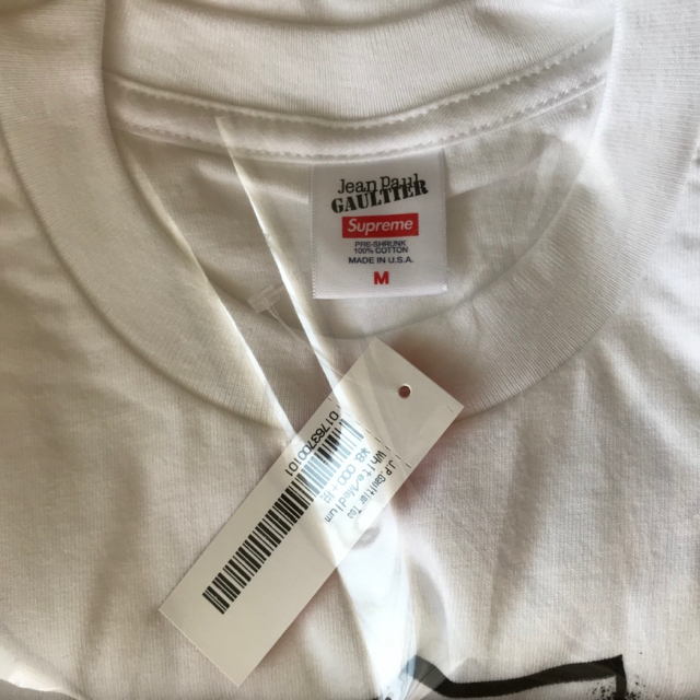 Supreme(シュプリーム)のSupreme Jean Paul Gaultier Tee 白M ゴルチエ メンズのトップス(Tシャツ/カットソー(半袖/袖なし))の商品写真