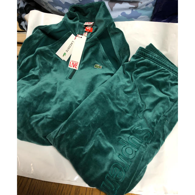 Supreme - シュプリーム ラコステ コラボ ベロアセットアップ M Supreme - シュプリーム ラコステ コラボ ベロアセットアップ M