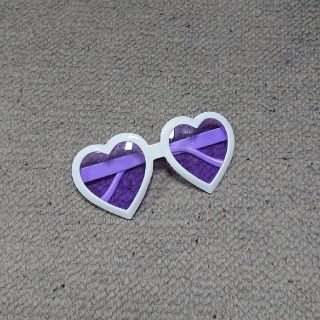 紫 ハート サングラス(サングラス/メガネ)