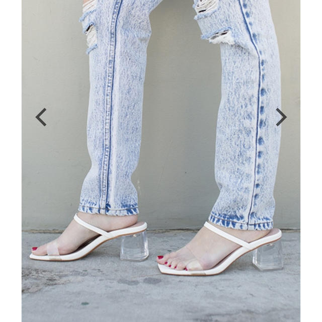 ALEXIA STAM(アリシアスタン)のClear Heel Sandals White レディースの靴/シューズ(サンダル)の商品写真