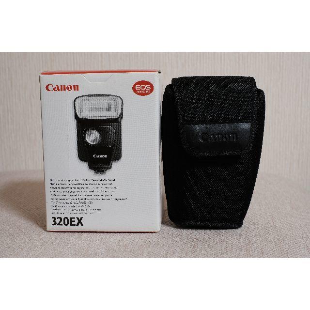 Canon(キヤノン)のCanon 320EX スピードライト ケース付き ストロボ スマホ/家電/カメラのカメラ(ストロボ/照明)の商品写真