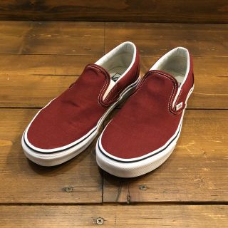 ヴァンズ(VANS)の美品★VANS スリッポン スリップオン ワイン レッド サイズ27cm(スニーカー)