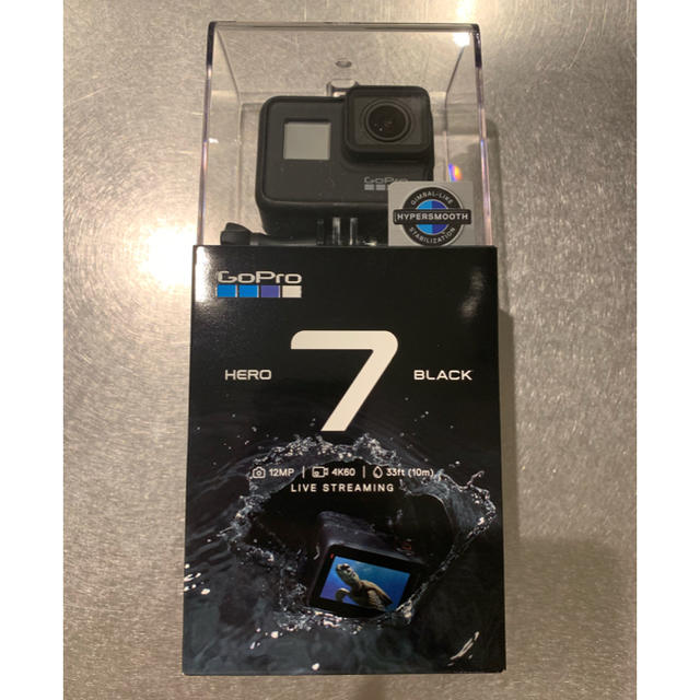 GoPro(ゴープロ)のGoPro HERO7 BLACK 新品未開封 ゴープロ ヒーロー7ブラック スマホ/家電/カメラのカメラ(ビデオカメラ)の商品写真