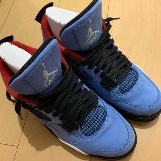 ナイキ(NIKE)のtravis scott aj4 jordan4 トラヴィススコット (スニーカー)