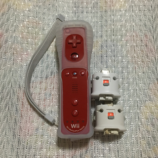 ウィー(Wii)のwii  モーションプラス 動作確認済 カバーストラップ付(家庭用ゲーム機本体)