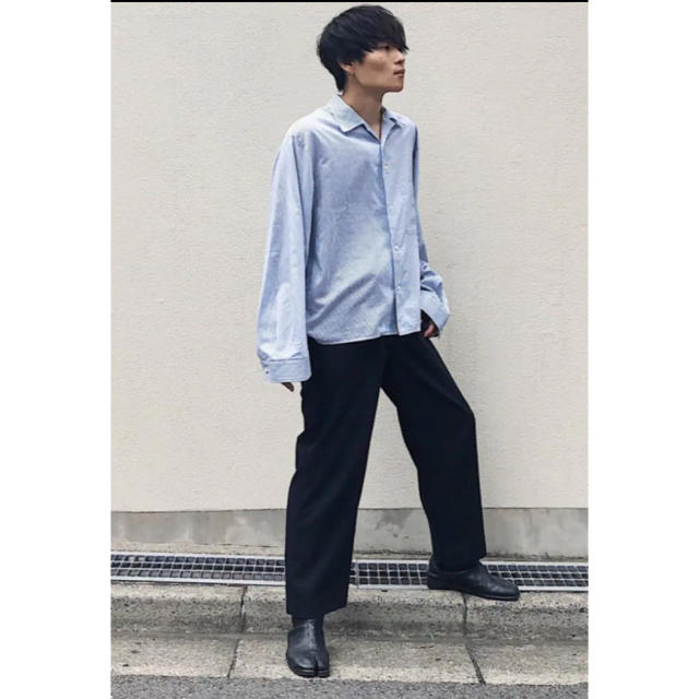 シャツTHEE RHYTHM NAVY×WHITE