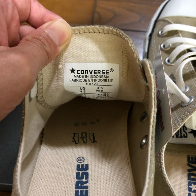 CONVERSE(コンバース)の新品‼️converse all star⭐️ベージュ 23.5センチ レディースの靴/シューズ(スニーカー)の商品写真