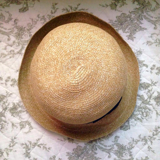 Douceボーラーハット風麦わら帽子 レディースの帽子(ハット)の商品写真