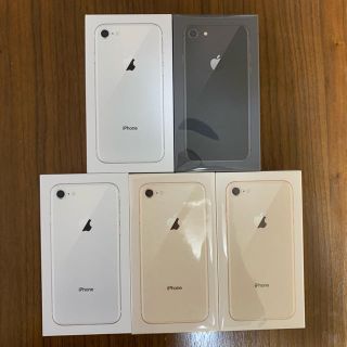 アイフォーン(iPhone)のonebird様専用 新品未使用 iPhone8 64GB simフリー 5台(スマートフォン本体)