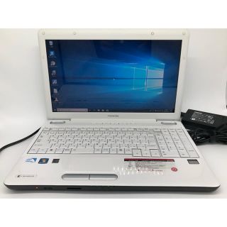 トウシバ(東芝)のWindows10 東芝 リュックスホワイト ノートパソコン オフィス搭載(ノートPC)