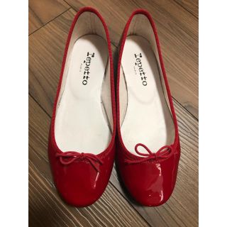 レペット(repetto)のrepetto Cendrillon パテントレザー レッド 36.5(バレエシューズ)