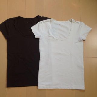 セオリー(theory)のTheory Tシャツ 白茶2枚セット(Tシャツ(半袖/袖なし))