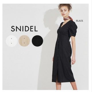 スナイデル(SNIDEL)の専用　SNIDEL リネンミディタイトワンピース

(ひざ丈ワンピース)