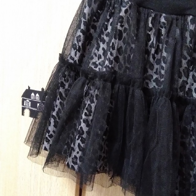 ヒョウ柄 🐆チュール スカート🖤ボトムス🐆レオパード🖤 レディースのスカート(ミニスカート)の商品写真