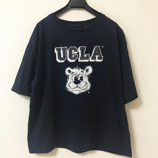 ニコアンド(niko and...)のニコアンド プリントtシャツ  UCLA ネイビー(Tシャツ(半袖/袖なし))