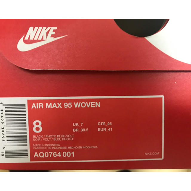 NIKE(ナイキ)の【新品未使用・正規品保証】AIRMAX95  WOVEN 26.0cm メンズの靴/シューズ(スニーカー)の商品写真
