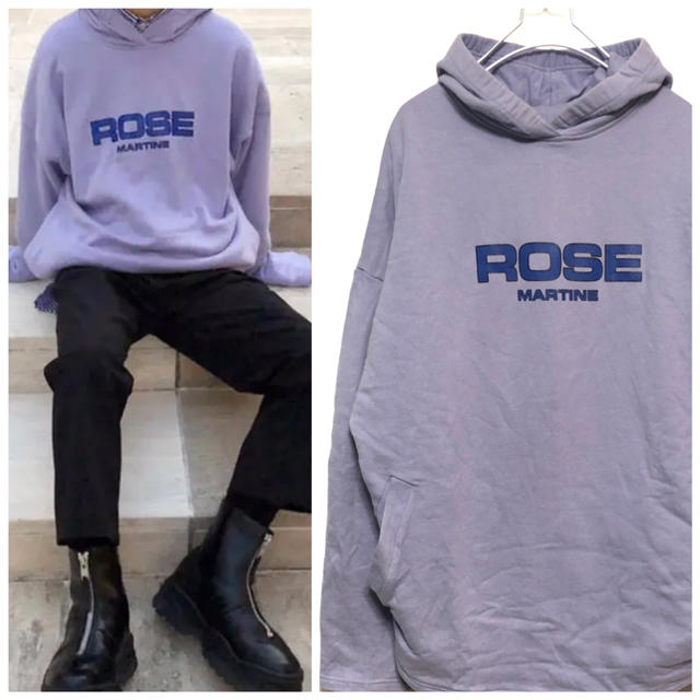 名作 Martine Rose 18ss プルオーバーパーカー パープルsizeS