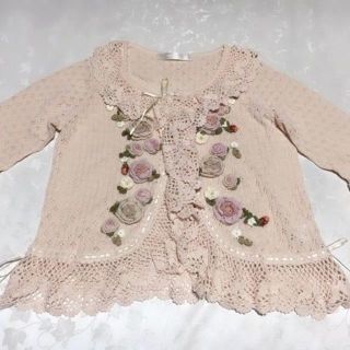 PINK HOUSE - ピンクハウス ローズブーケ ローズモチーフ付きニット