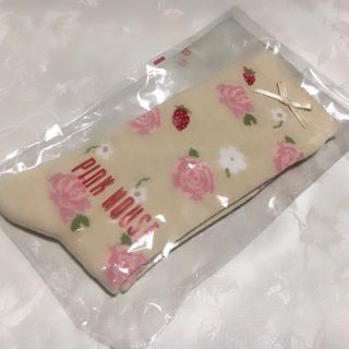 ピンクハウス(PINK HOUSE)のピンクハウス　ローズブーケ　ローズ柄ソックス　アイボリー(ソックス)