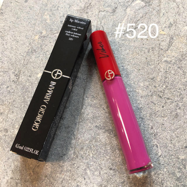 Armani(アルマーニ)の定価4536 新品 ジョルジオ アルマーニ  「リップ マエストロ 520限定色 コスメ/美容のベースメイク/化粧品(口紅)の商品写真