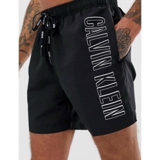 カルバンクライン(Calvin Klein)の【Mサイズ】新品タグ付 海外限定 カルバンクライン スイムパンツ 水着 ブラック(水着)